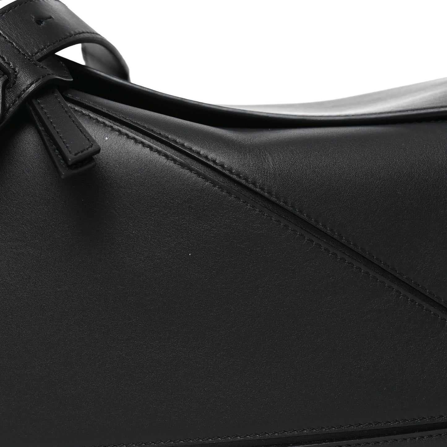 Calfskin Medium Puzzle Bag Black