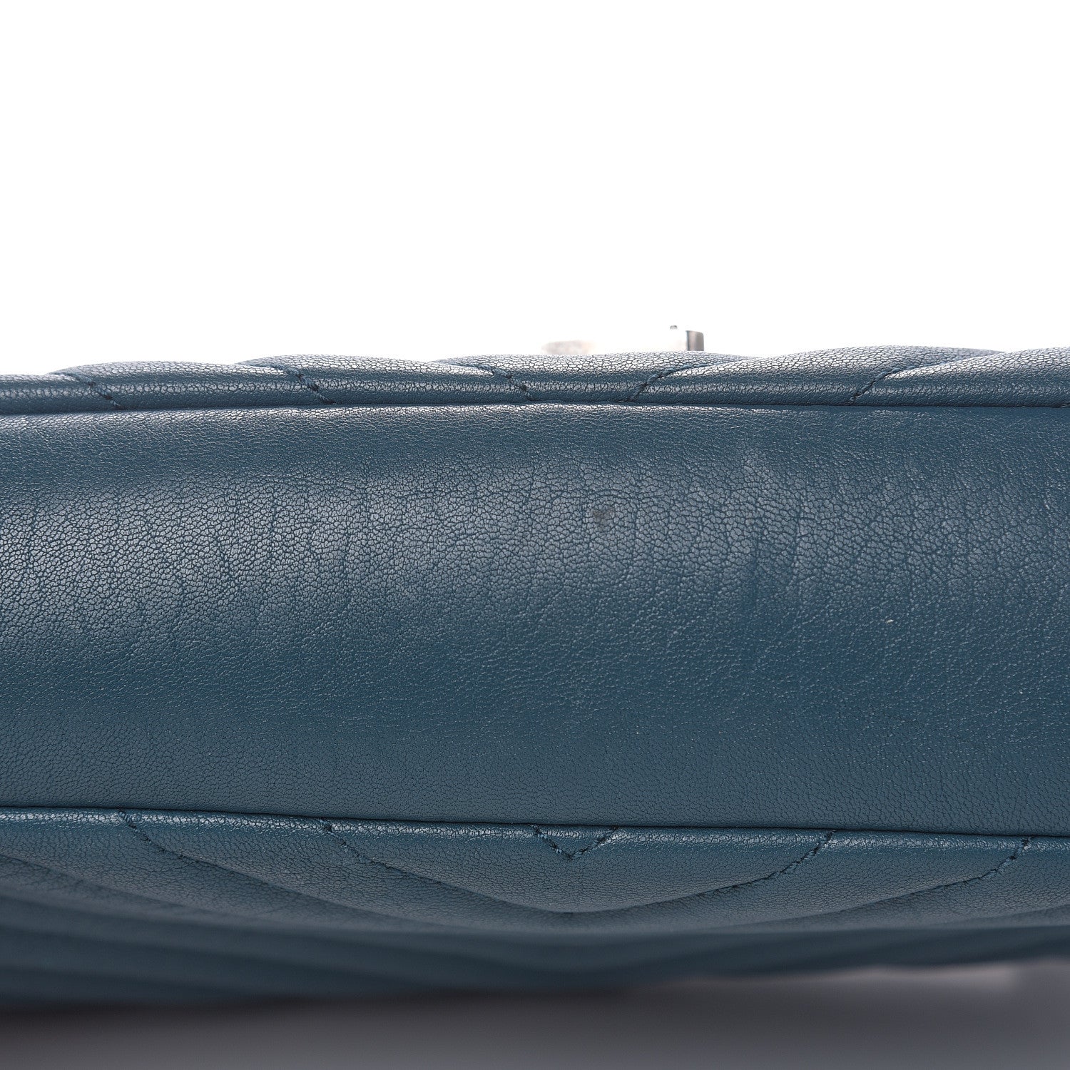 Saint Laurent Sheepskin Matelasse Monogram Medium College Bag Peacock Green 9 of 17