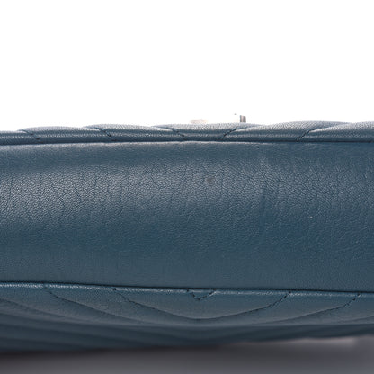 Saint Laurent Sheepskin Matelasse Monogram Medium College Bag Peacock Green 9 of 17