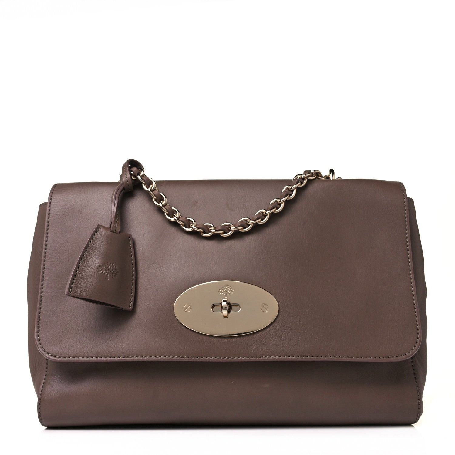 Mulberry Natural Calfskin Medium Lily Flap Clay 1 of 9