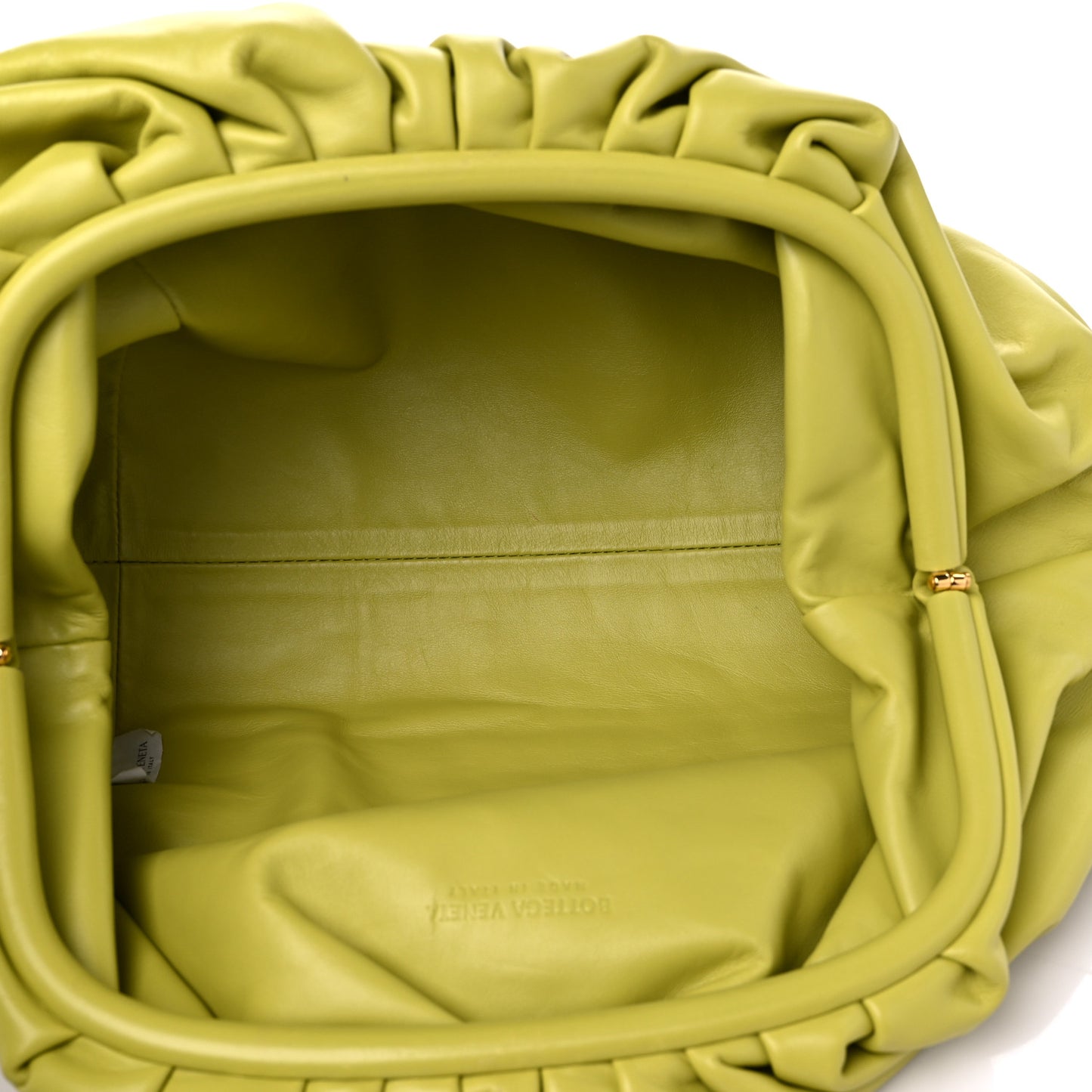 Smooth Butter Calf The Pouch Oversized Clutch Kiwi