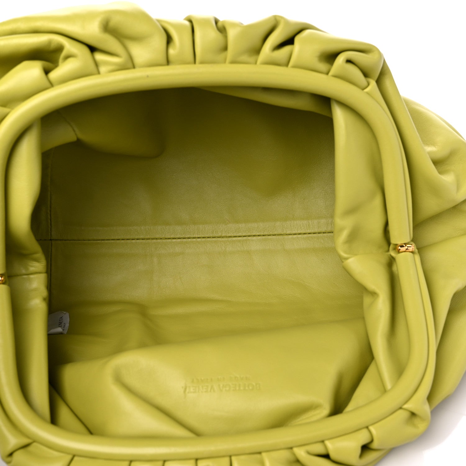 Bottega Veneta Smooth Butter Calf The Pouch Oversized Clutch Kiwi 5 of 12
