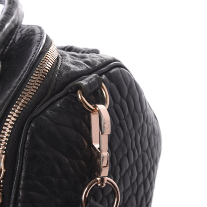 Alexander Wang Pebbled Lambskin Rockie Black Rose Gold Hardware 10 of 10