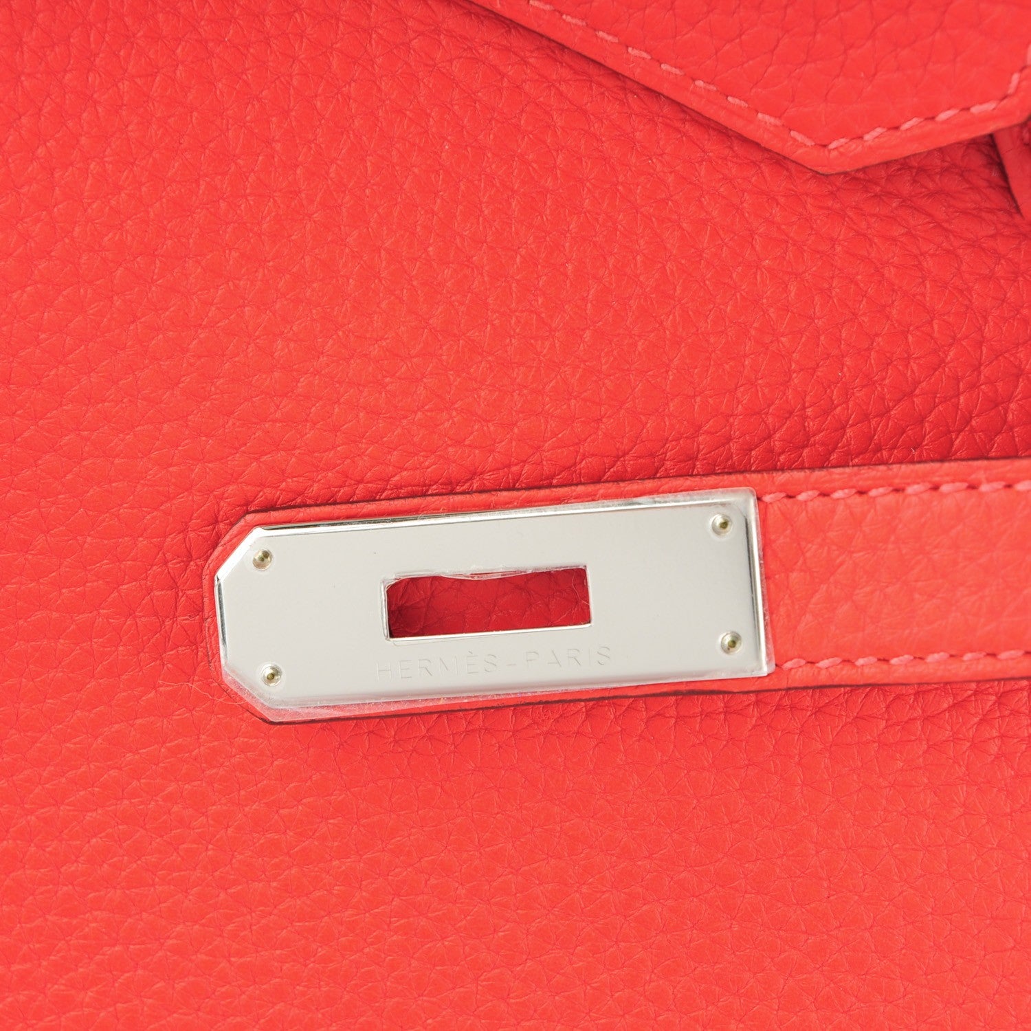 Hermes Taurillon Clemence Birkin 35 Rouge Pivoine 8 of 24