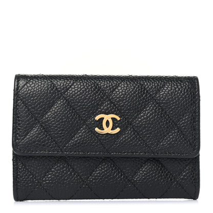 Chanel Caviar Quilted Flap Card Holder Black 1 of 8