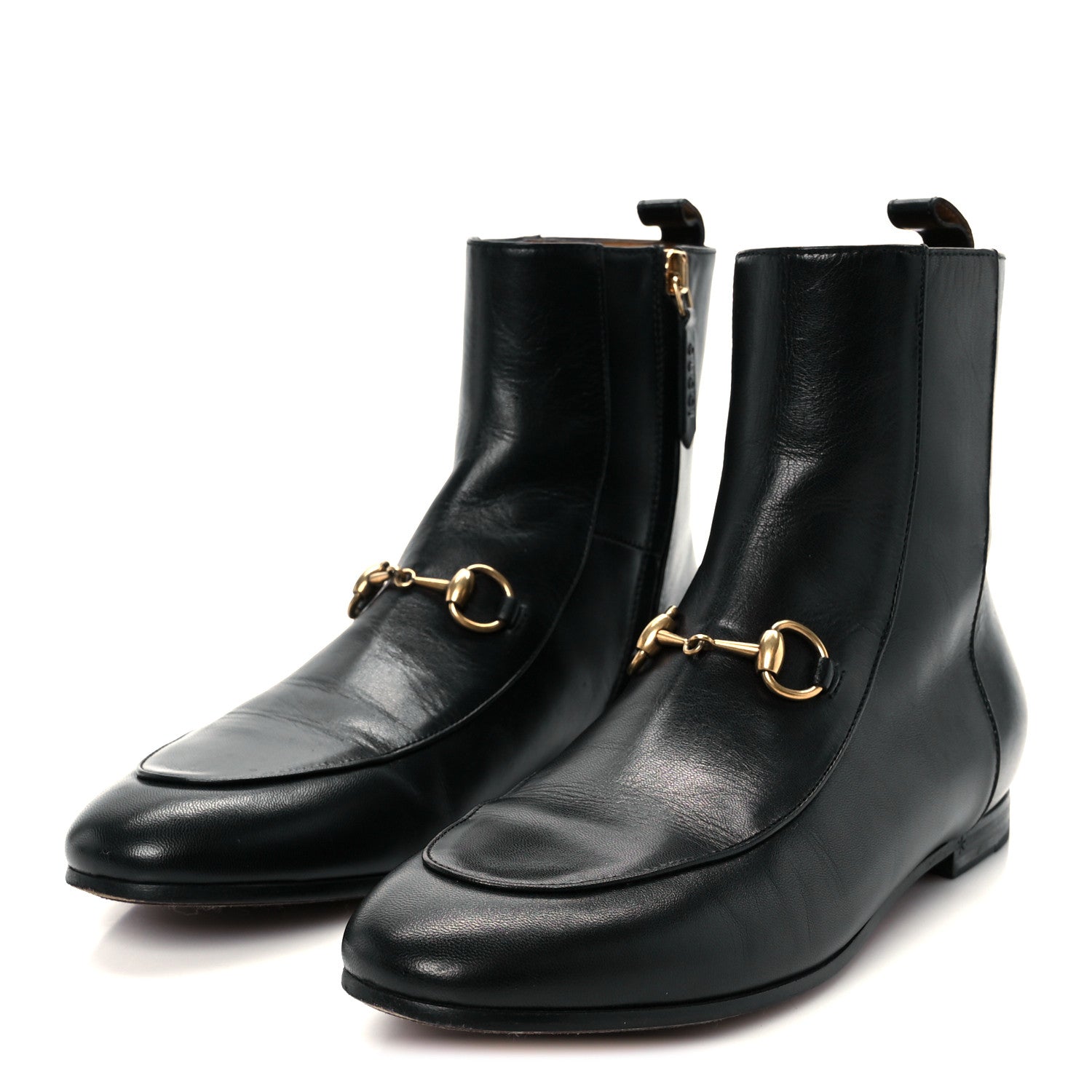 Gucci Malaga Kid Womens Jordaan Ankle Boots 36 Black 4 of 10