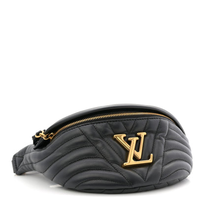 Louis Vuitton Calfskin Quilted New Wave Bumbag Black 4 of 13