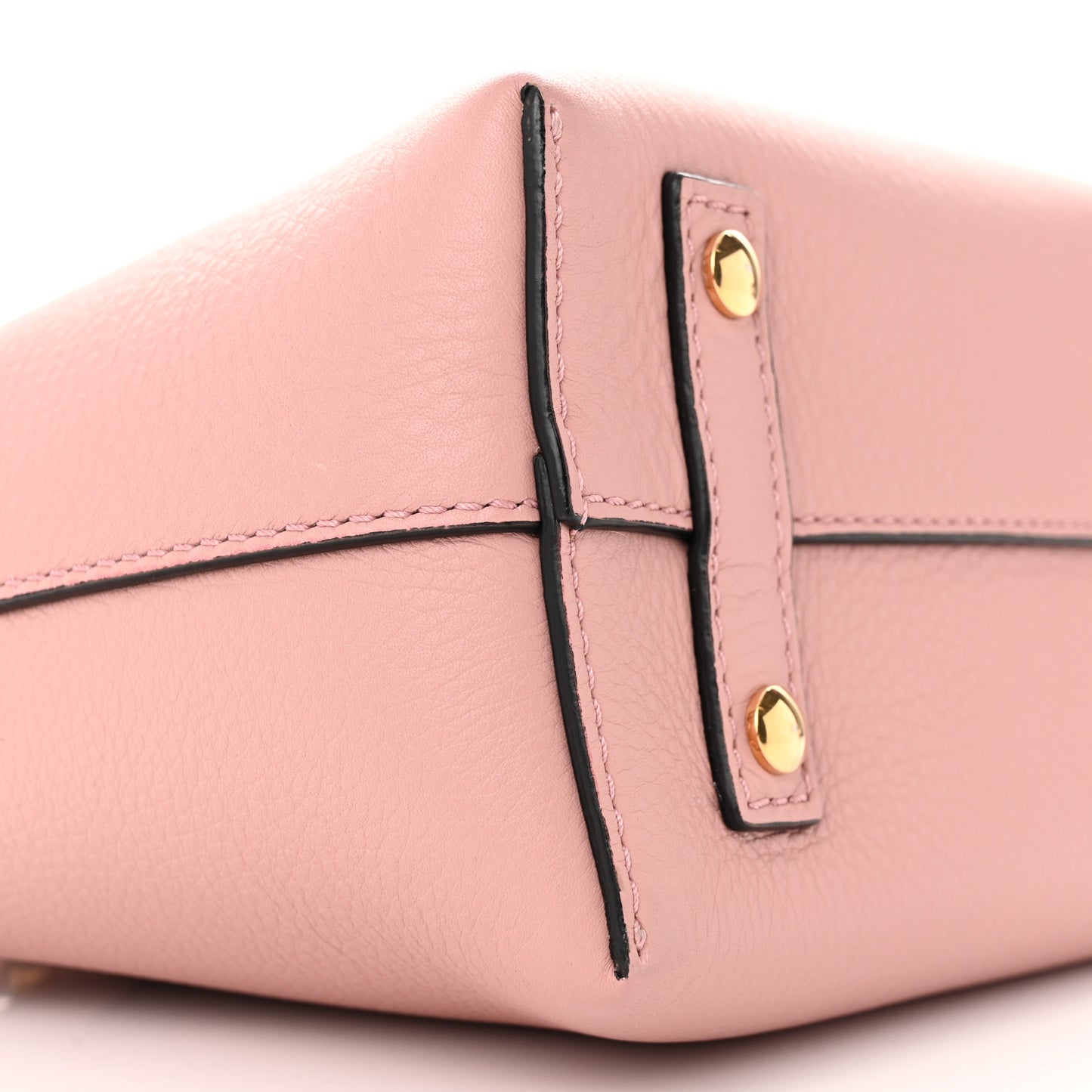 Grainy Calfskin Baby Belt Bag Ash Rose