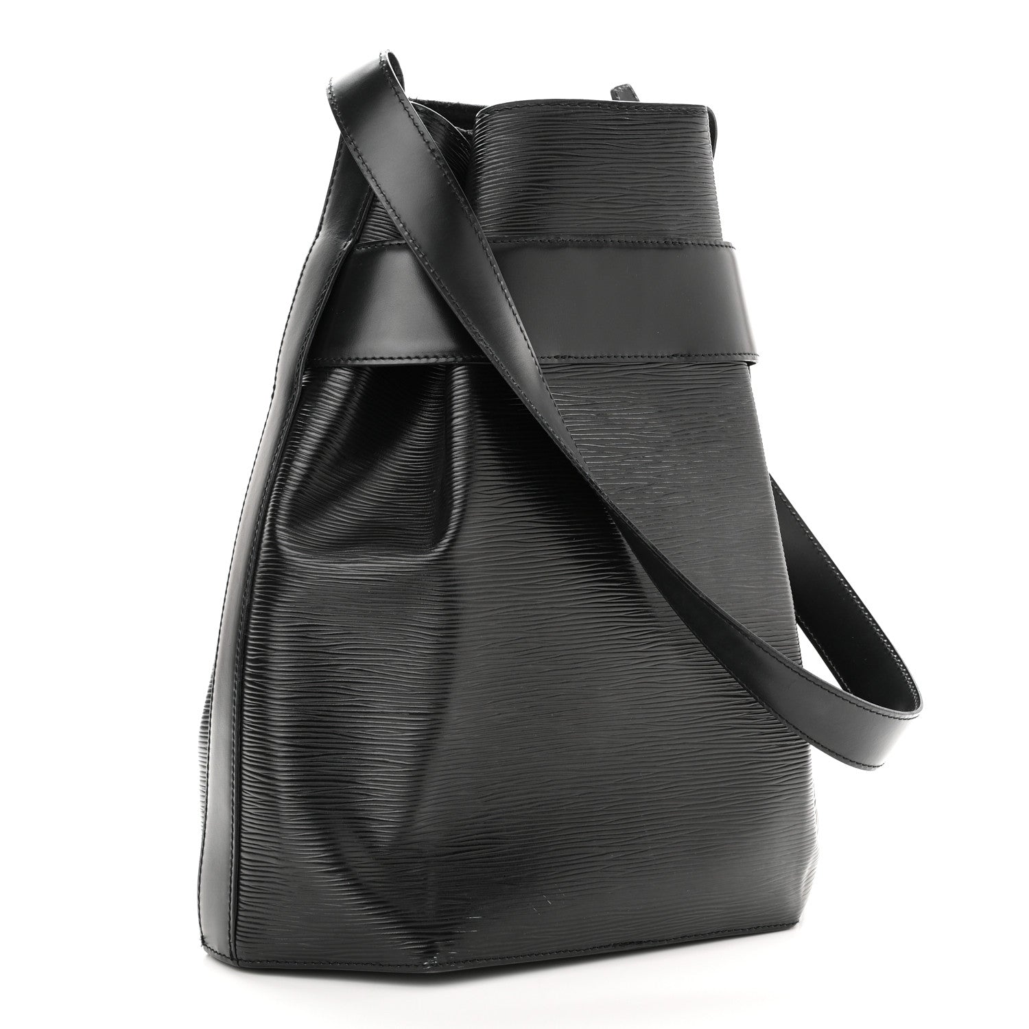 Louis Vuitton Epi Sac D'Epaule GM Black 3 of 10