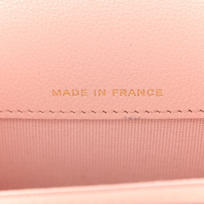 Chanel Caviar Quilted Flap Card Holder Wallet Light Pink 7 of 8