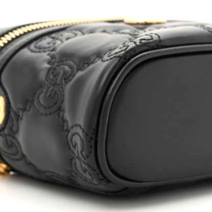 Gucci Calfskin GG Matelasse Mini Top Handle Bag Black 9 of 10