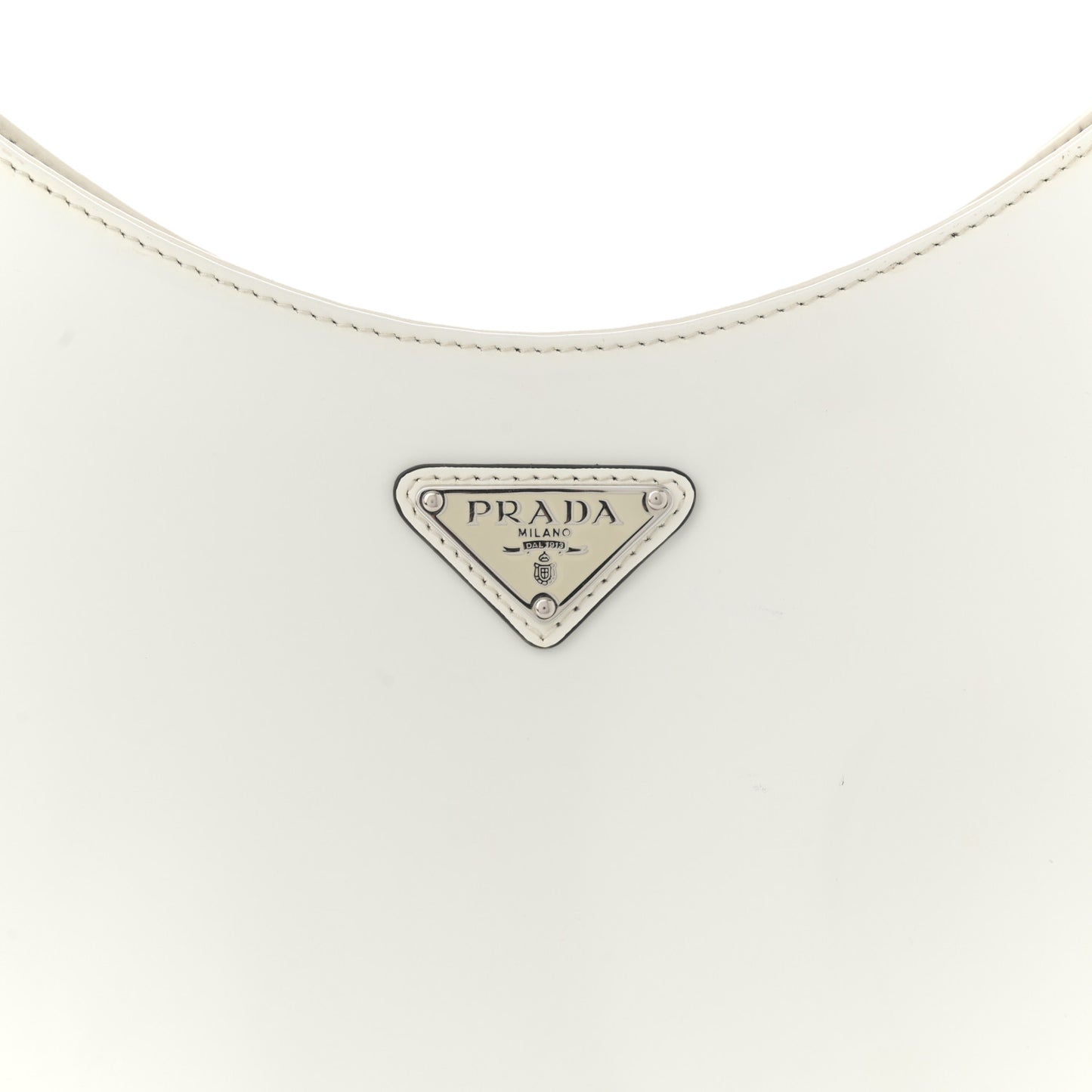 Spazzolato Cleo Adjustable Strap Shoulder Bag White