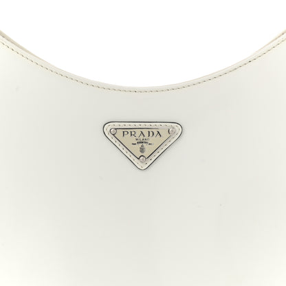 Prada Spazzolato Cleo Adjustable Strap Shoulder Bag White 8 of 13