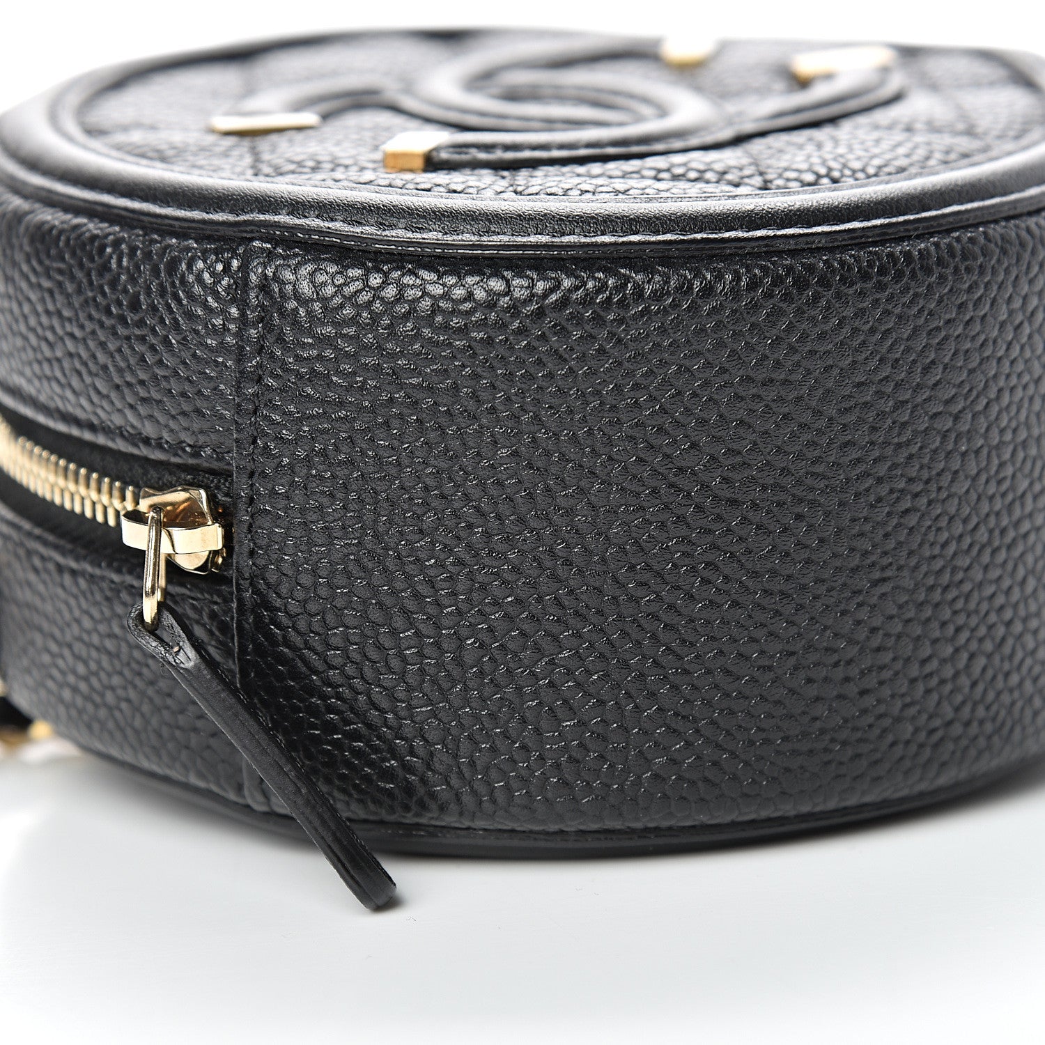 Chanel Caviar Quilted Round Filigree Crossbody Black 8 of 10