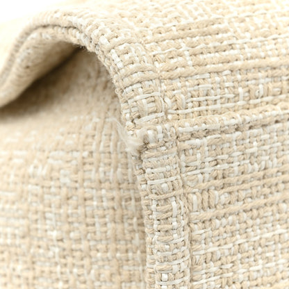 Chanel Mixed Fibers Calfskin Medium Deauville Tote Light Beige 14 of 19