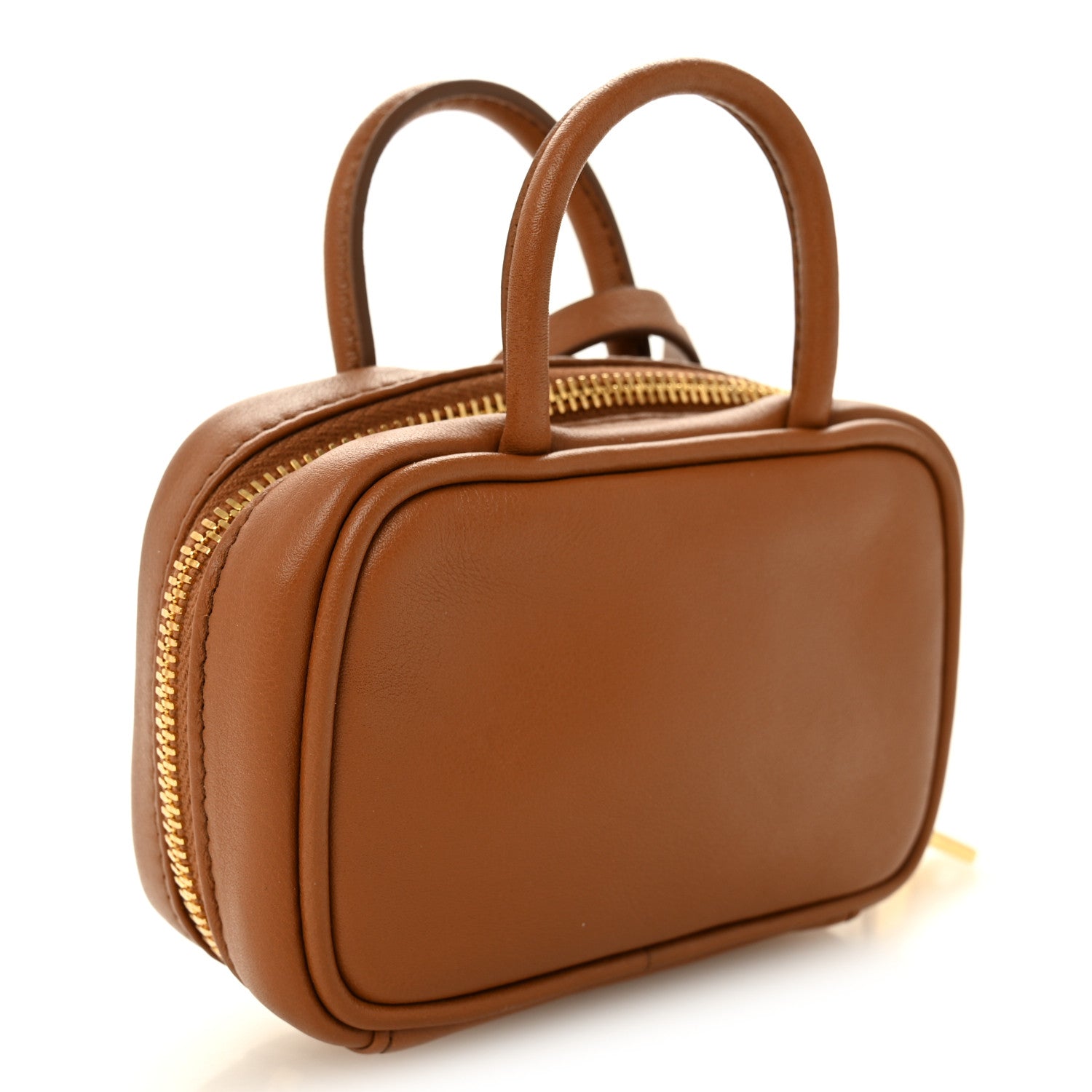 Miu Miu Calfskin Beau Micro Bag Cognac 3 of 9