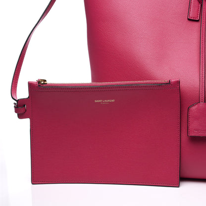 Saint Laurent Calfskin Large Shopping Tote Fuchsia 10 of 12