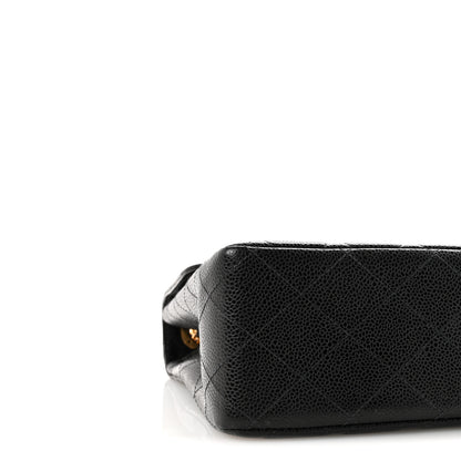Chanel Caviar Jumbo Single Flap Black 9 of 10