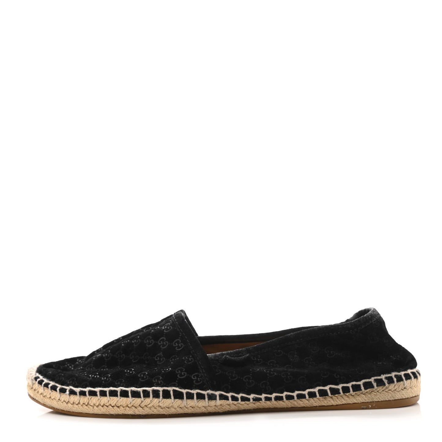 Suede Microguccissima Espadrilles 39.5 Black