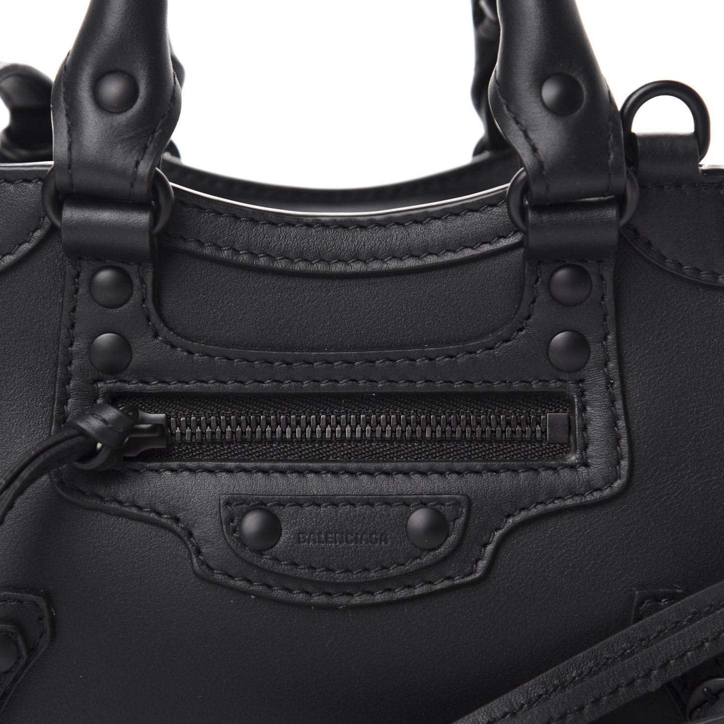 Smooth Calfskin Neo Classic Black Hardware Nano City Crossbody Black