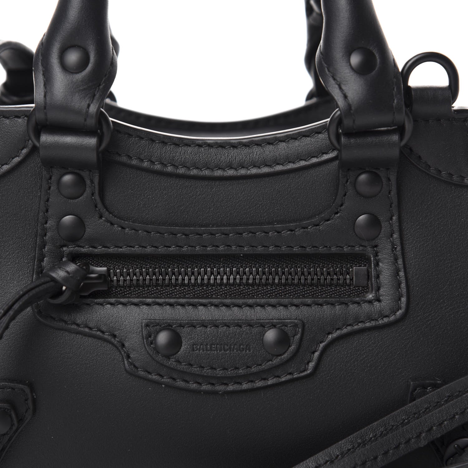 Balenciaga Smooth Calfskin Neo Classic Black Hardware Nano City Crossbody Black 9 of 9