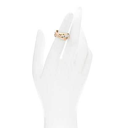 Cartier 18K Pink Yellow White Gold Classic Les Must De Cartier Trinity Ring 51 5.75 2 of 5