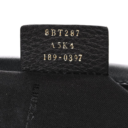 Fendi Glazed Fabric Vitello Century F is Fendi FF 1974 Stamp Patch Camera Case Mogano Panna Black 7 of 10