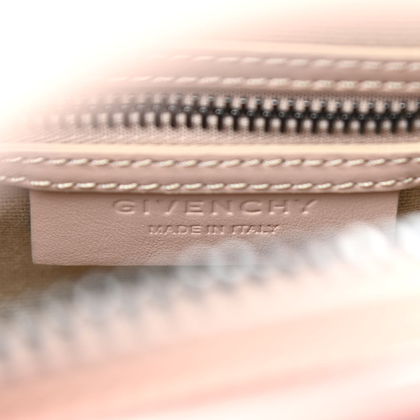 Metallic Calfskin Mini Antigona Light Pink