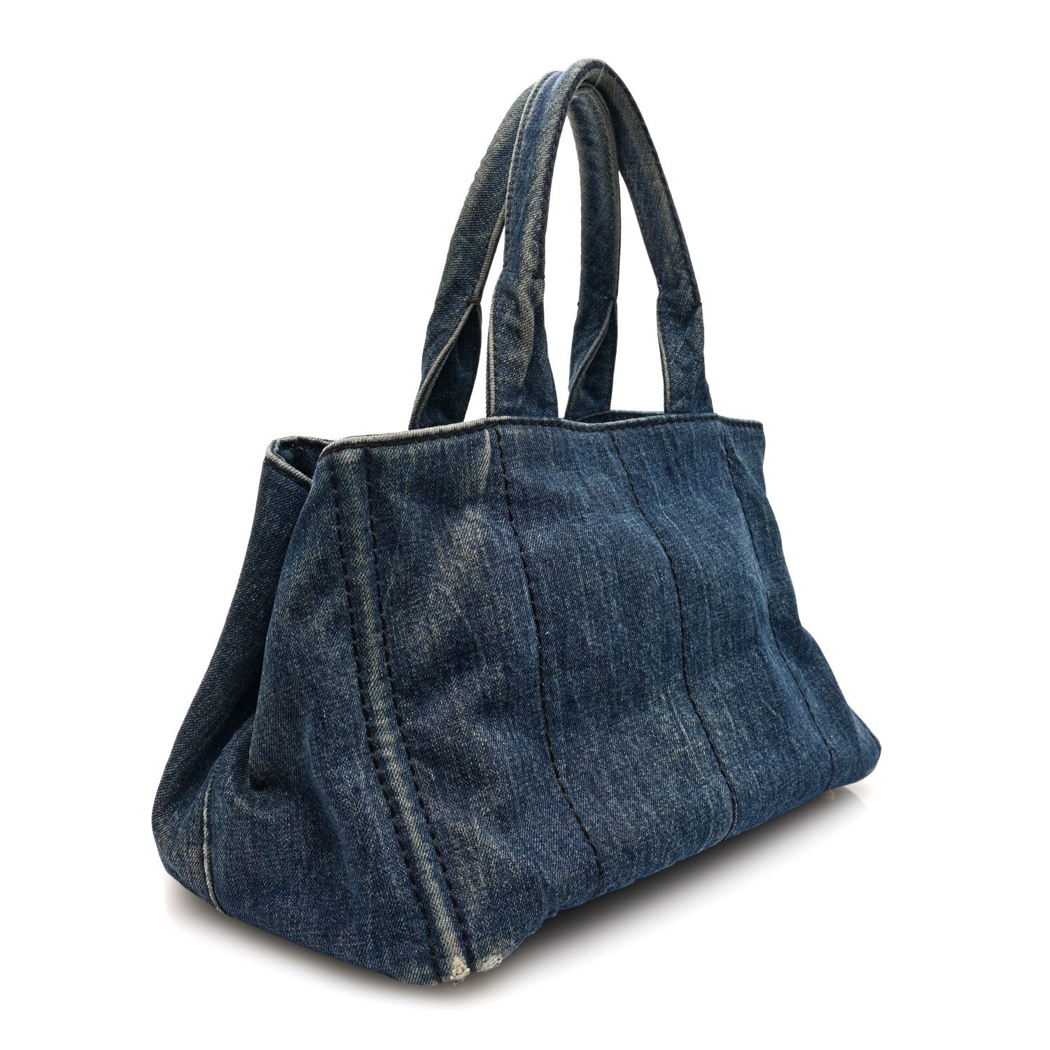 Prada Denim Canapa Logo Tote Avio 3 of 11