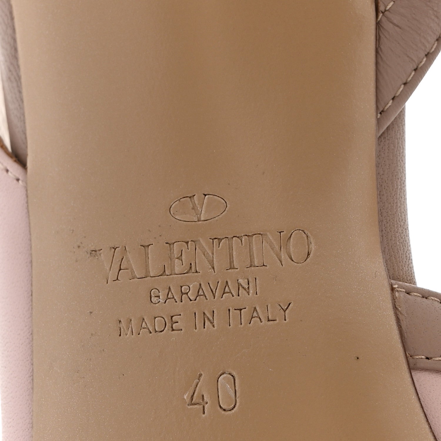 Valentino Garavani Calfskin Nappa Rockstud 100mm Pumps 40 Grey Pink Poudre 8 of 9