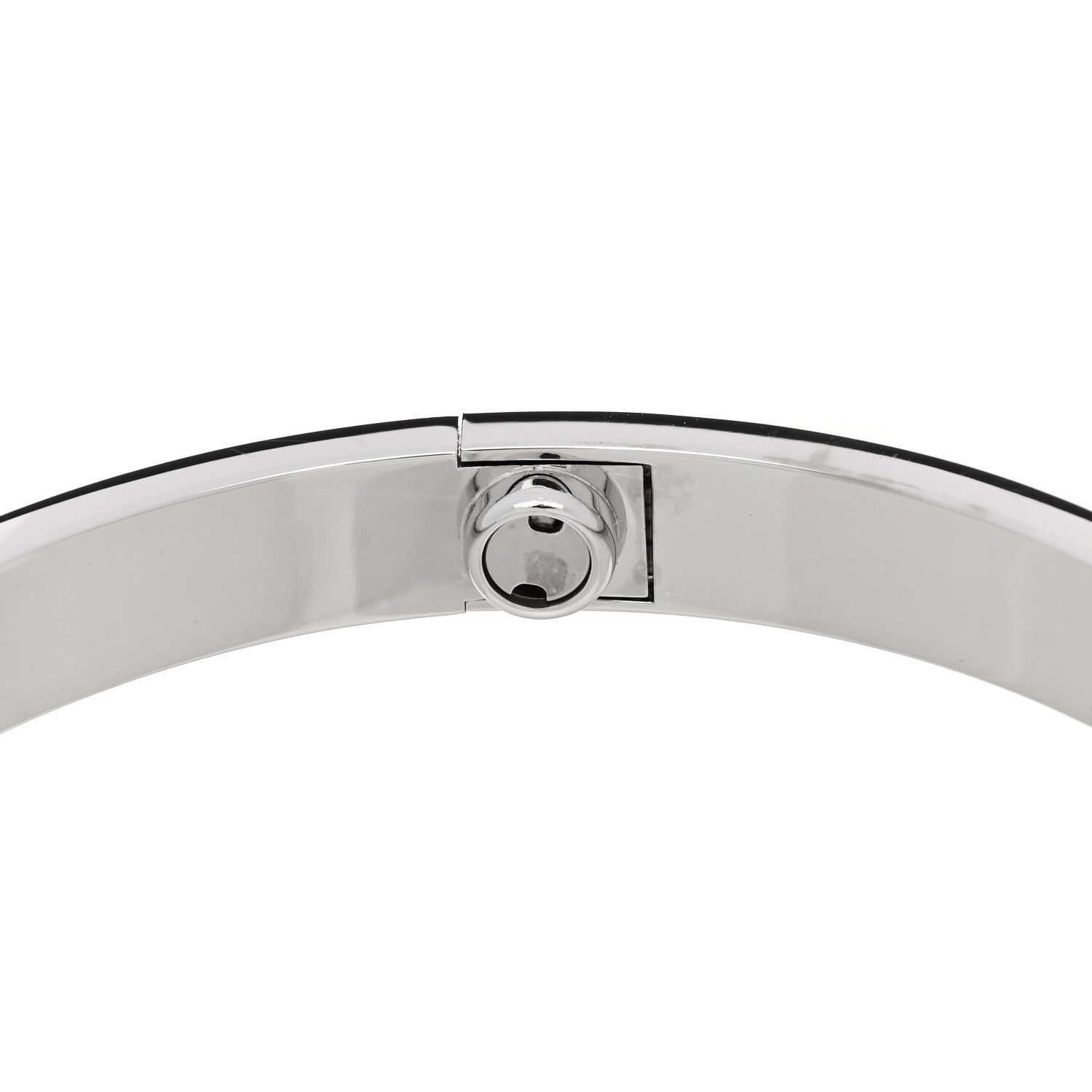 Cartier 18K White Gold 4 Diamond Love Bracelet 18 8 of 9