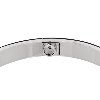 Cartier 18K White Gold 4 Diamond Love Bracelet 18 8 of 9