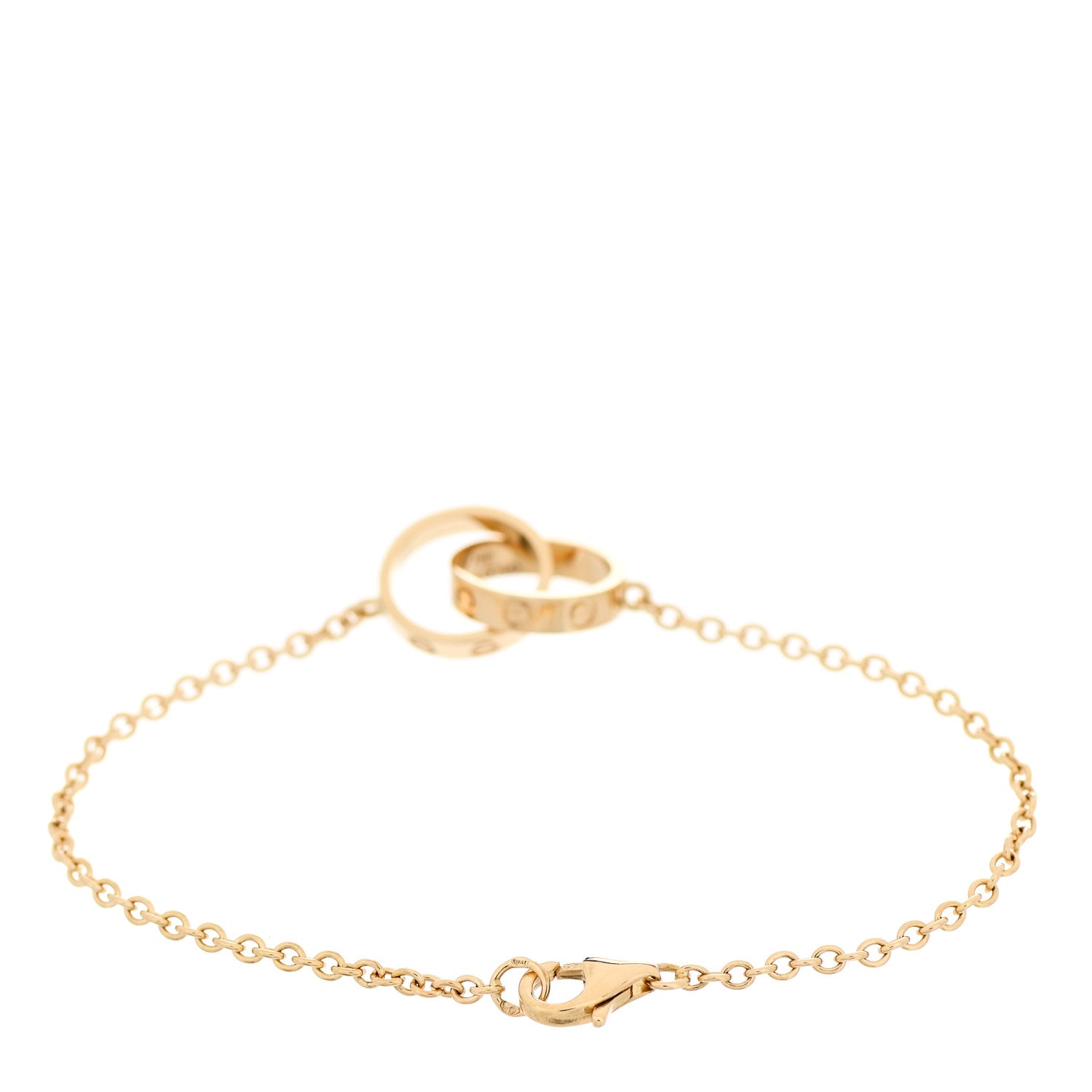 Cartier 18K Yellow Gold Interlocking LOVE Bracelet 2 of 4