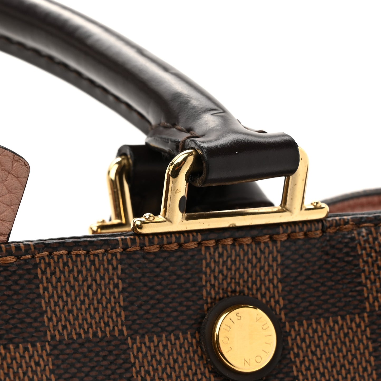 Damier Ebene Cuir Taurillon Brittany Magnolia