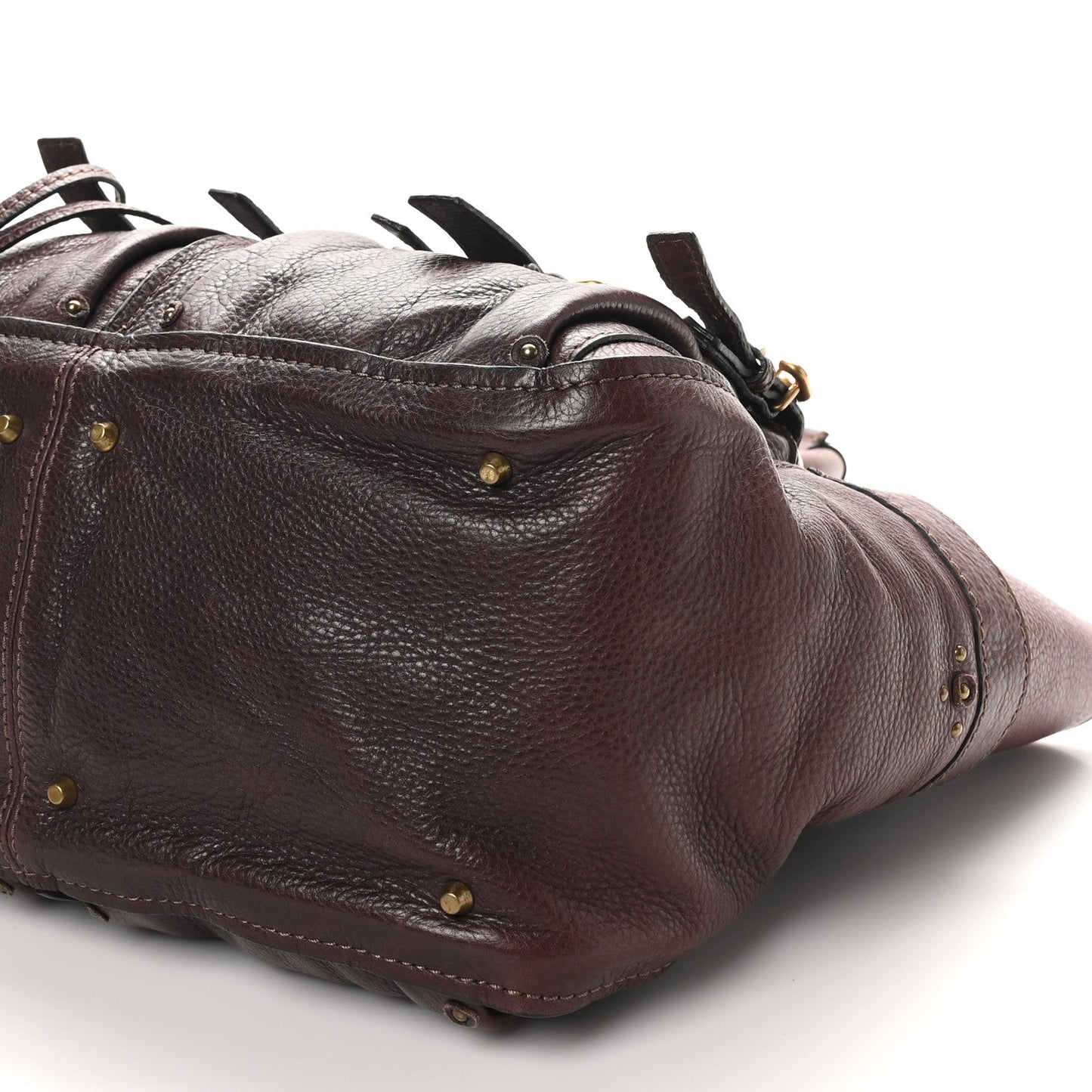 Calfskin Paddington Front Pocket Tote Chocolate