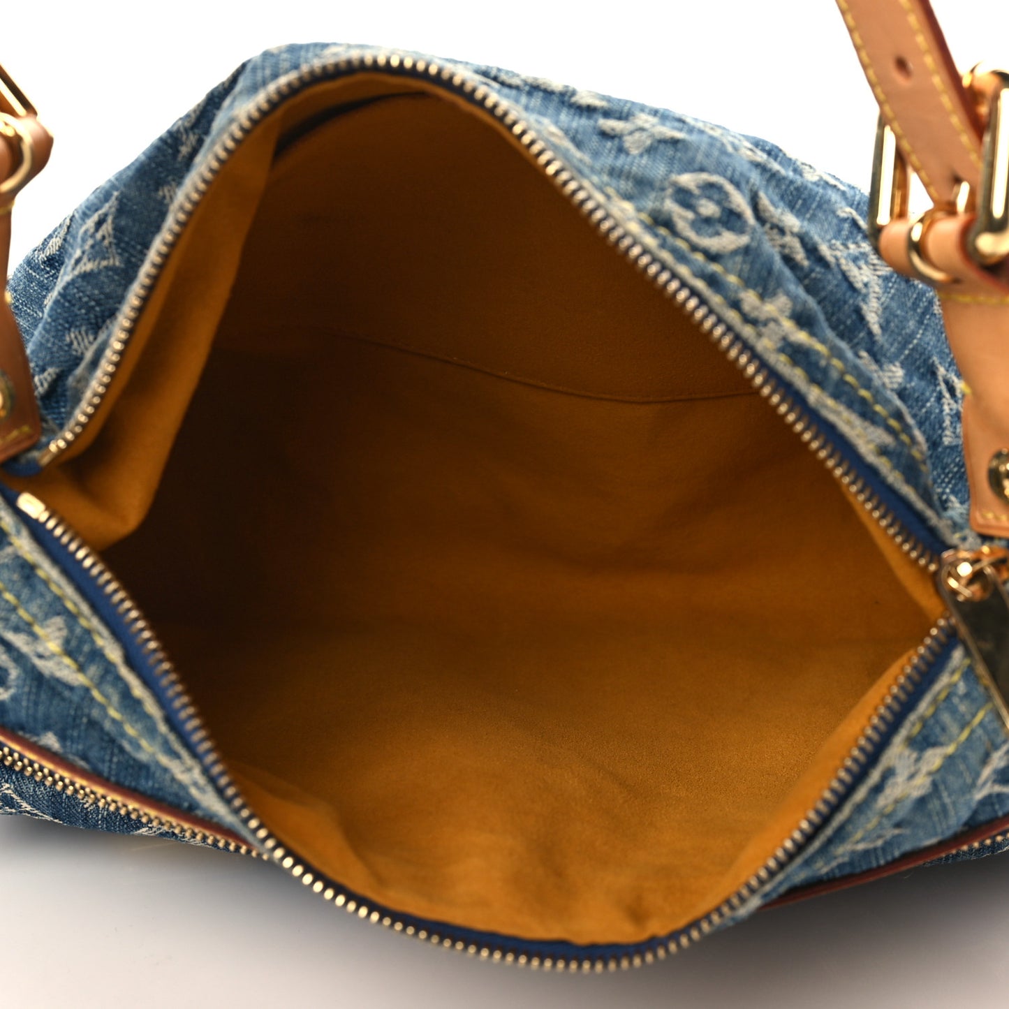 Monogram Denim Baggy PM Blue