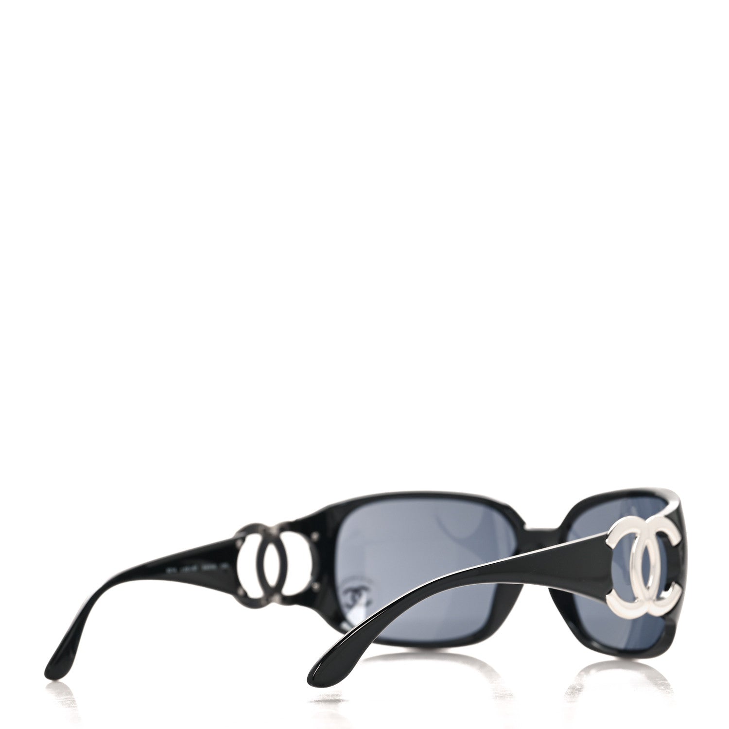 Chanel Acetate CC Sunglasses 6014 Black 4 of 7