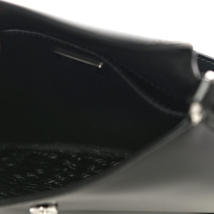 Prada Spazzolato Cleo Flap Shoulder Bag Black 5 of 10