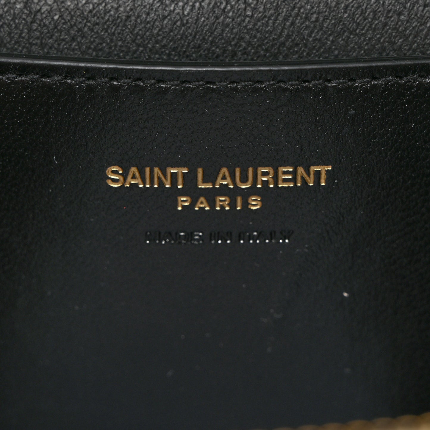 Lambskin Quilted Mini Gaby Vanity Case Black