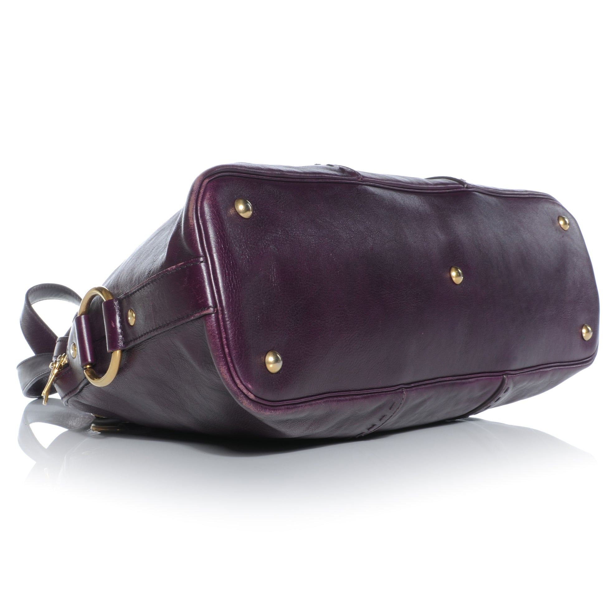 Saint Laurent Leather Large Muse Purple 4 of 7
