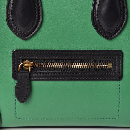 Celine Smooth Calfskin Nano Bi-Color Luggage Grass 11 of 11