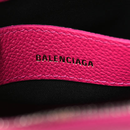 Balenciaga Grained Calfskin Logo XXS Ville Top Handle Bag Violet White 6 of 9
