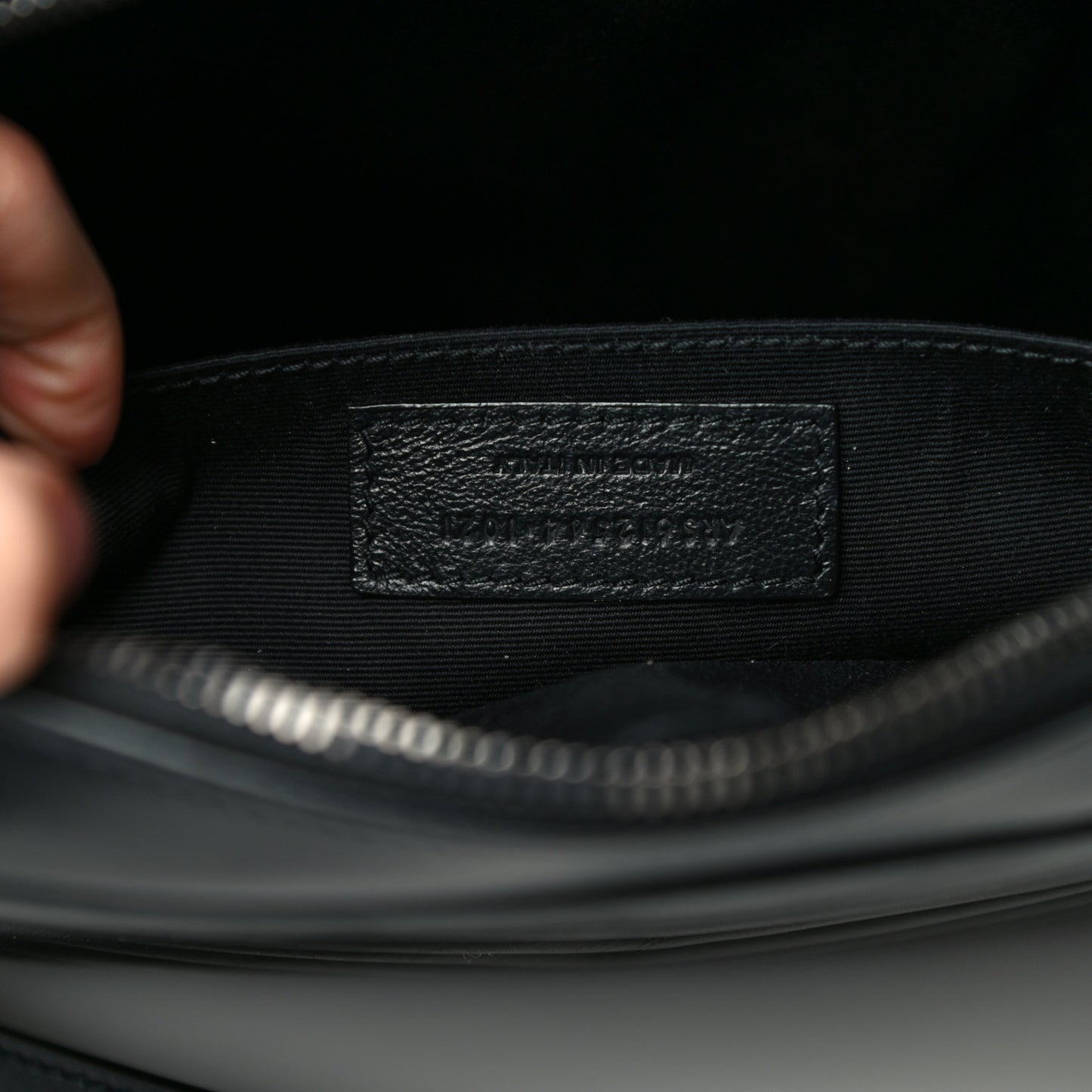 Calfskin Matelasse Monogram Lou Camera Bag Black