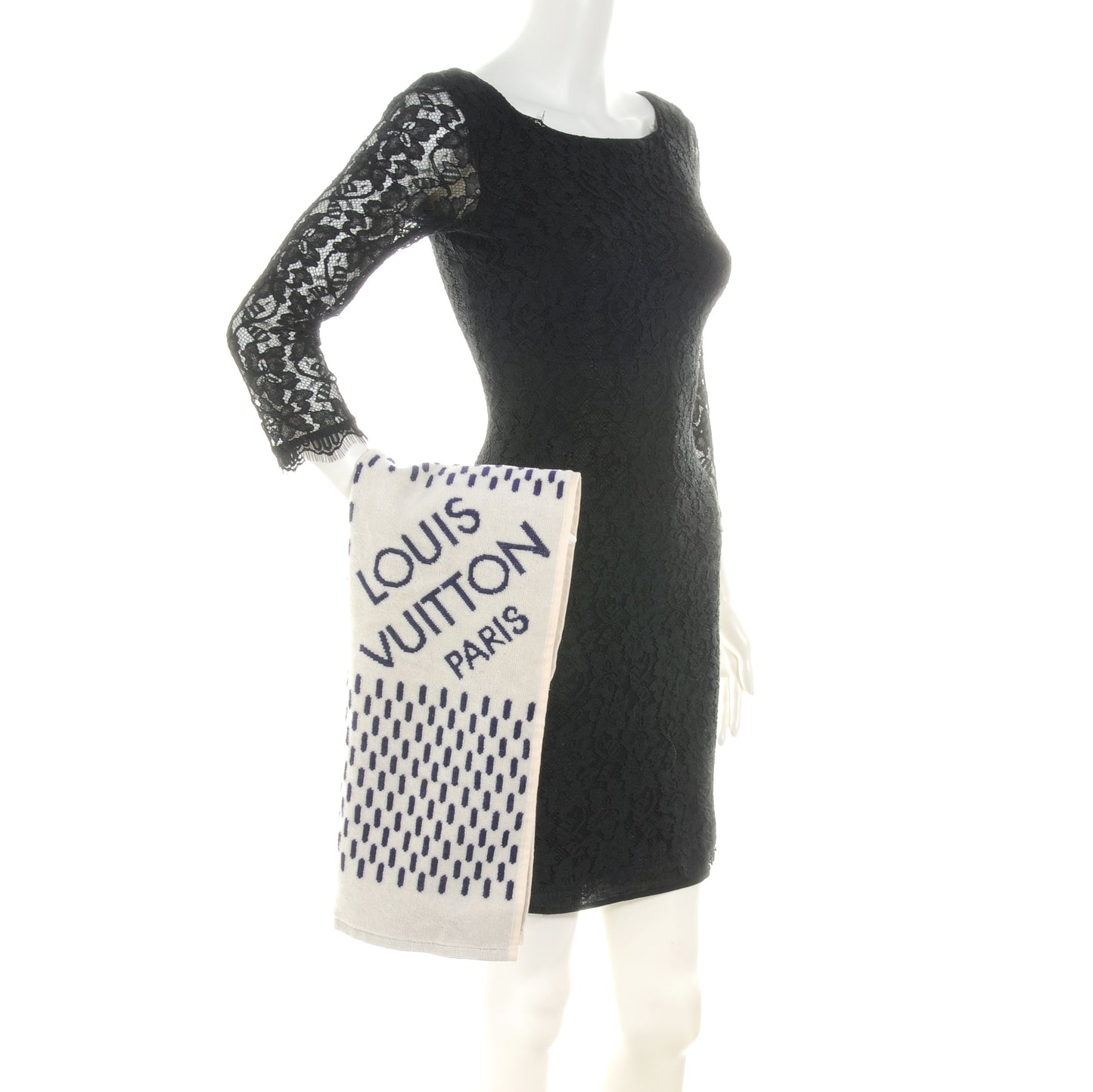 Cotton Damier Azur Gym Towel