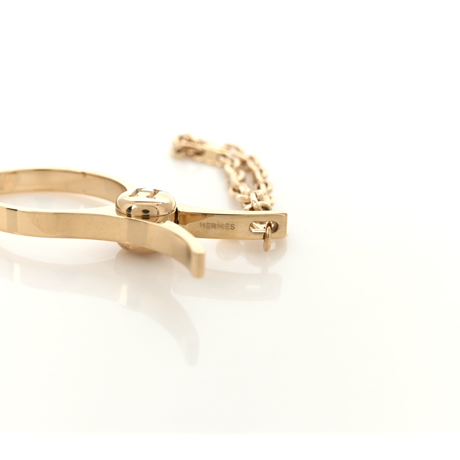 Hermes Permabrass Filou Glove Clip Gold 3 of 4