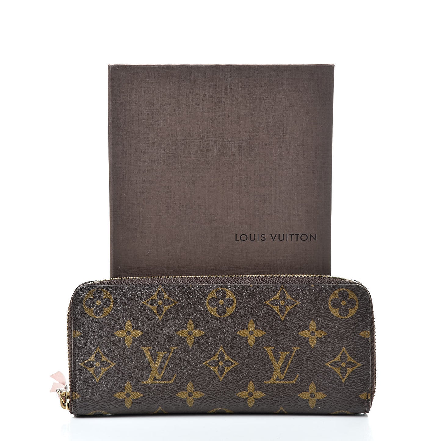 Monogram Clemence Wallet Rose Ballerine