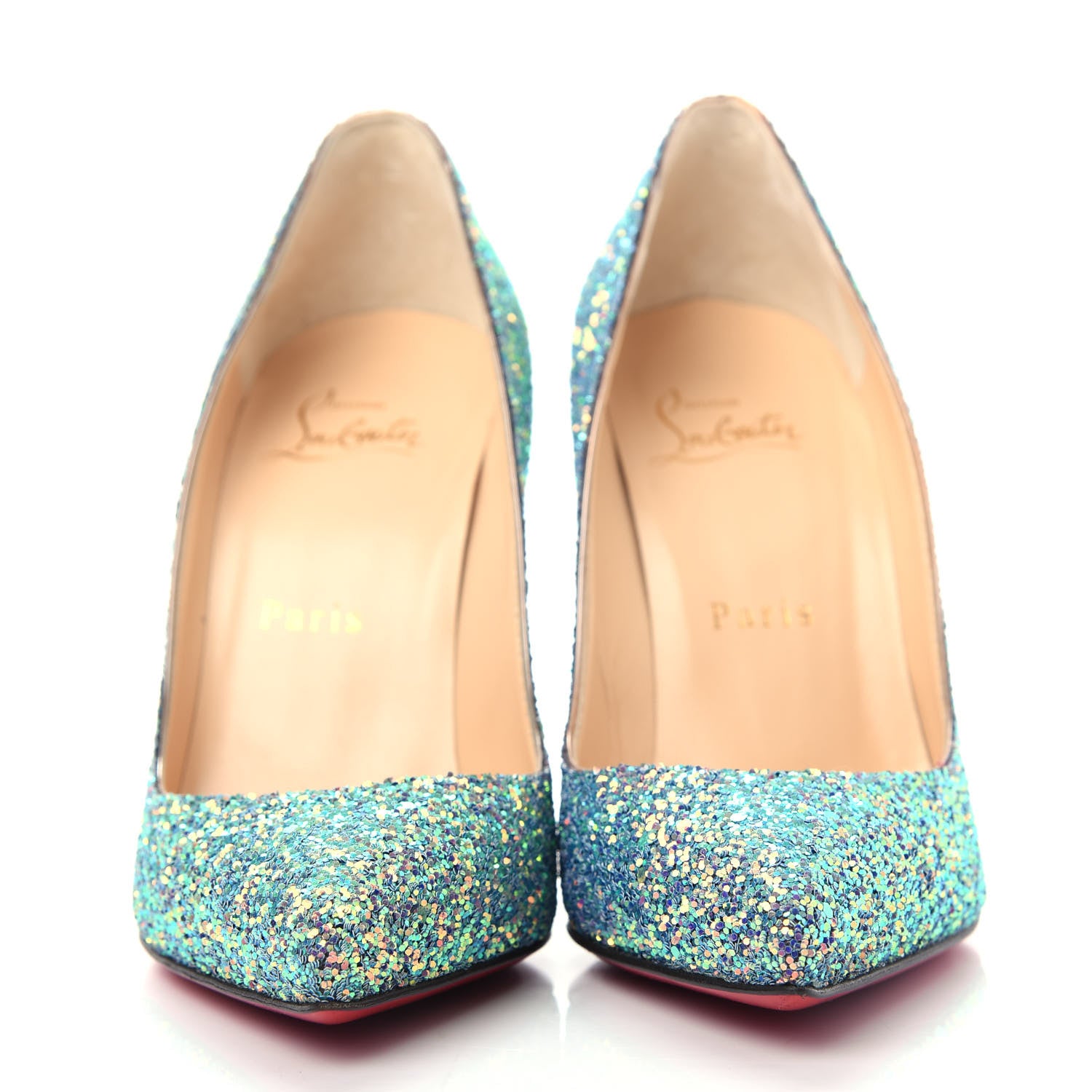 Christian Louboutin Glitter Pigalle Follies 100 Pumps 36.5 Dragonfly Etincelle 2 of 10