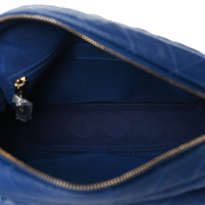Chanel Caviar Quilted CC Day Camera Case Blue 5 of 9