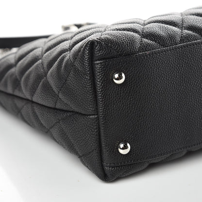 Chanel Caviar Quilted CC Shopping Tote Black 8 of 10