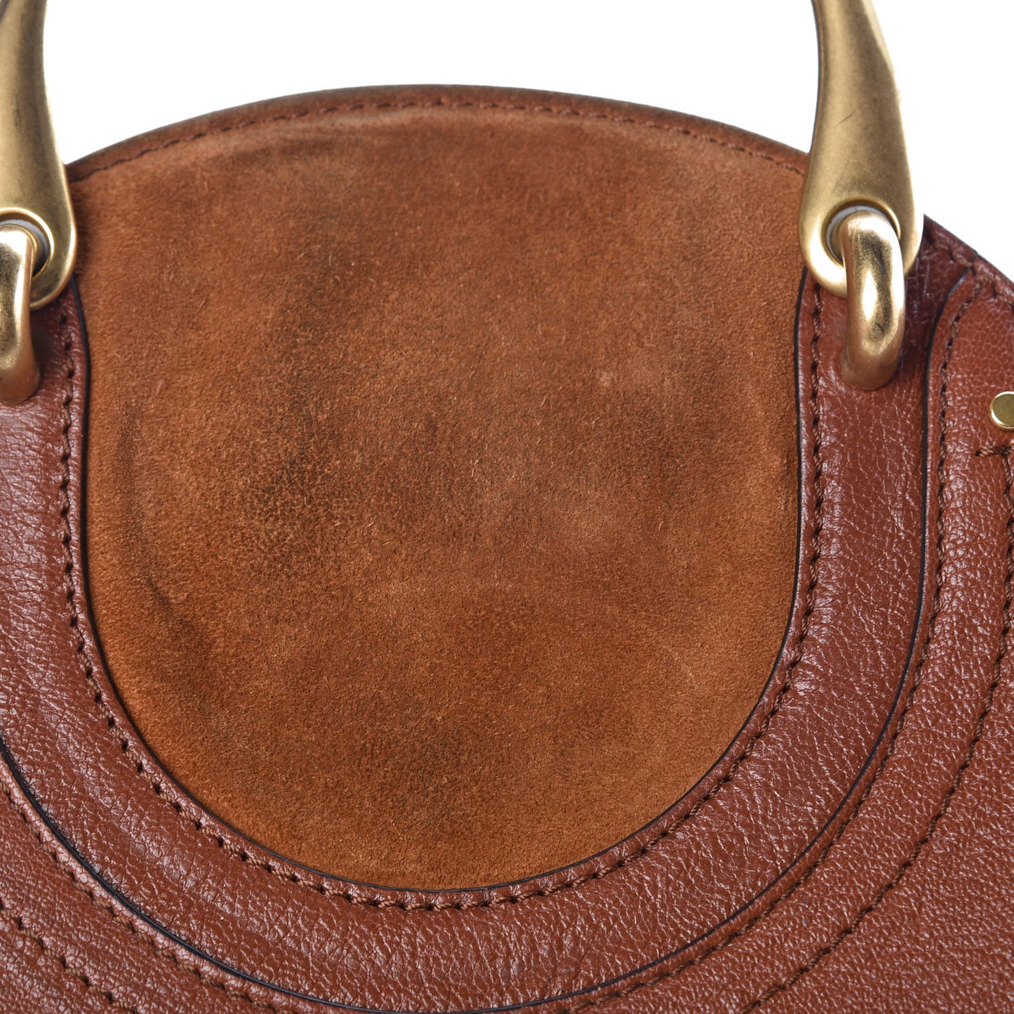 Shiny Goatskin Smooth Calfskin Suede Small Pixie Bag Saffron Red